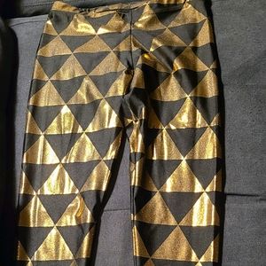 Black Milk Gold Triangle Leggings